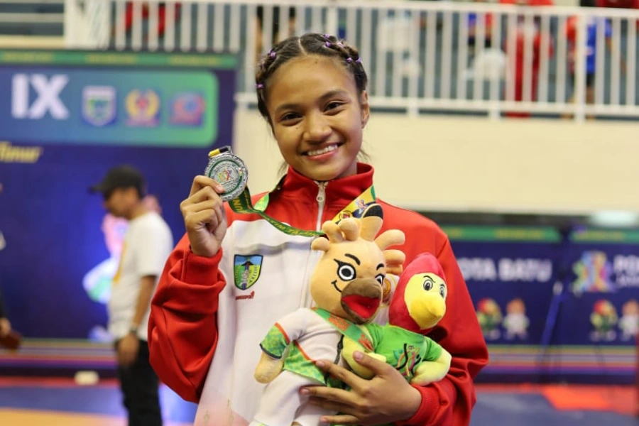 Aura Ramadhani: dari Jujitsu Kini Bintang Sambo Kabupaten Kediri