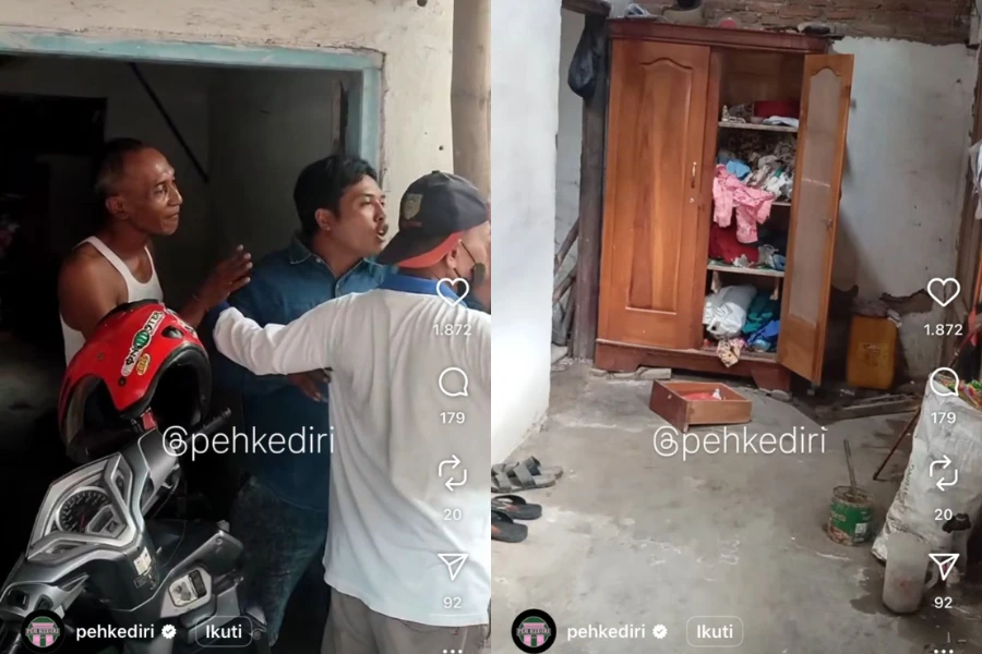 Rumah Tukang Becak di Kediri Dibobol Maling, Uang Rp36 juta Nyaris Raib