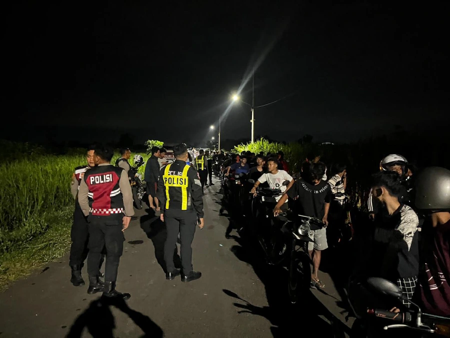 Polres Kediri Amankan 78 Remaja dan 47 Ranmor dalam Aksi Balap Liar di Pare