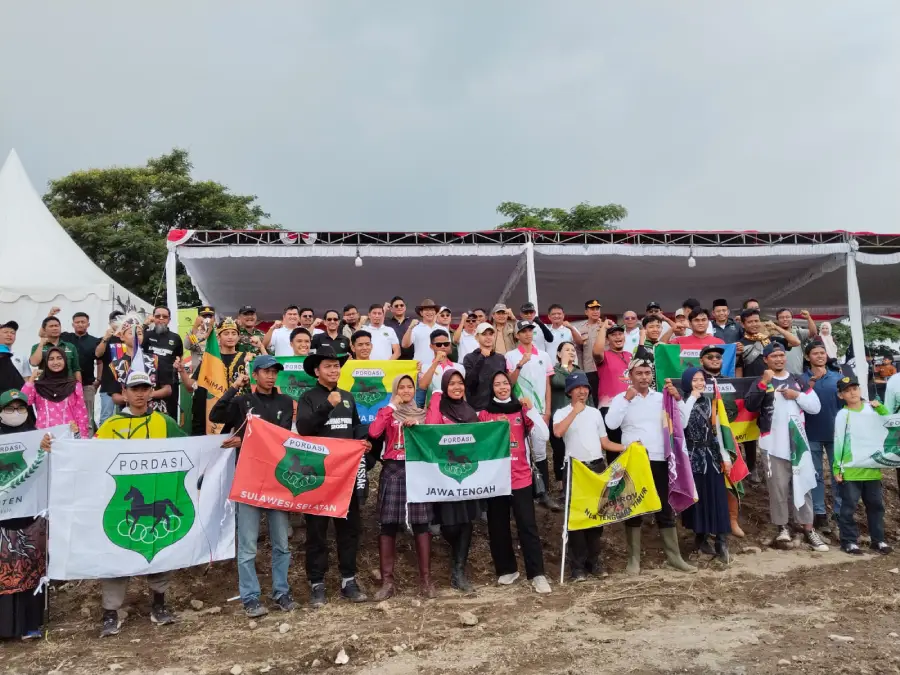 Kejurnas Horseback Archery 2025 di Gunung Kelud, Ketua KONI Kabupaten Kediri: Memotivasi Atlet Lokal