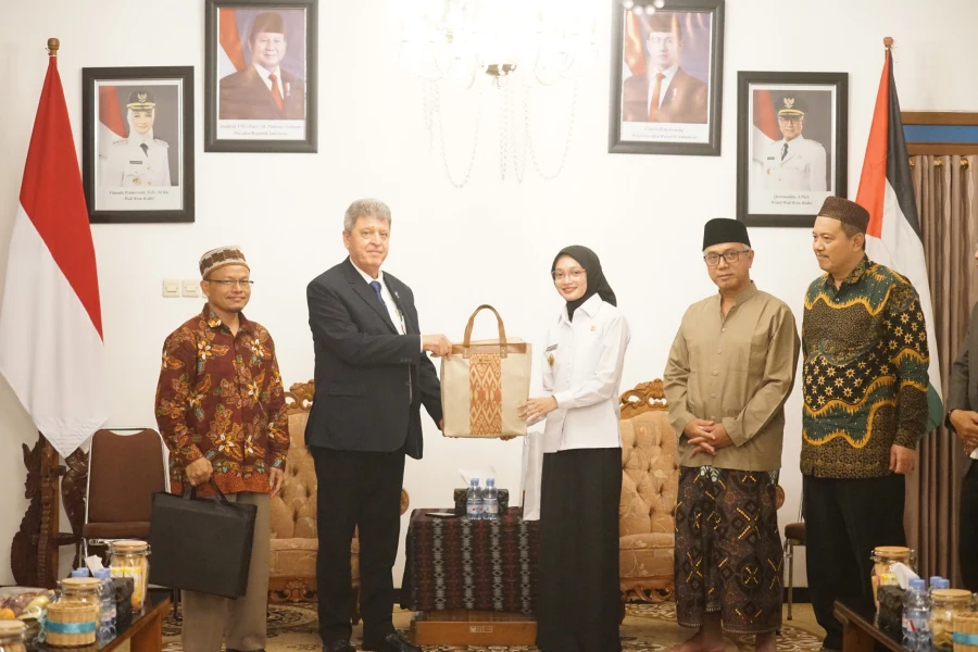 Kunjungan Dubes Palestina ke Kediri, Wali Kota Vinanda Prameswati Tegaskan Komitmen Moderasi Beragama dan Perdamaian