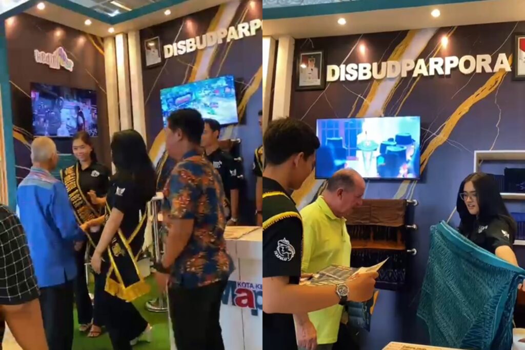 Disbudparpora Kota Kediri Promosikan Tenun Ikat di JOGJA TIIT-SMEE EXPO 2025