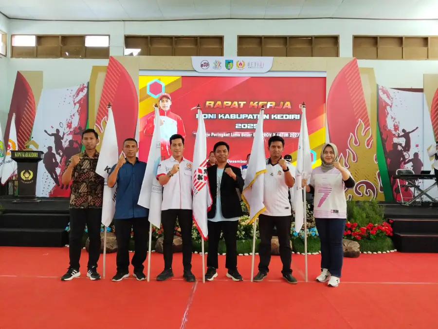 KONI Kabupaten Kediri Gelar Raker 2025, Kukuhkan Lima Cabor Baru dan Matangkan Persiapan Porprov 2027