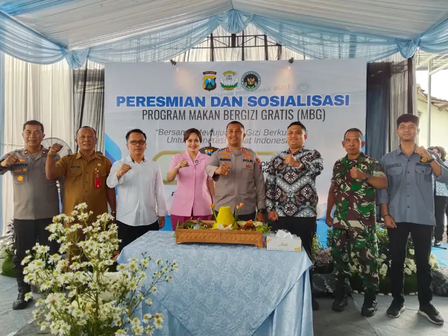 SPPG 2 Polres Kediri Resmi Beroperasi, Sasar Pelajar Hingga Bumil dan Balita
