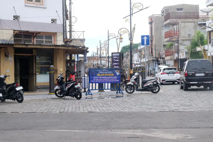 Jalan Stasiun Kediri Disulap Jadi Kawasan Nyaman, Rekayasa Lalu Lintas Mulai Diuji