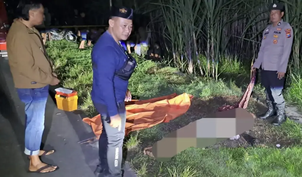 Pria Asal Pare Ditemukan Meninggal dengan Luka Seret di Jalan Persawahan Tambakrejo Kediri