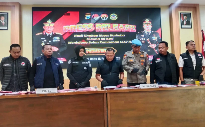 Jelang Ramadan, Polres Kediri Ungkap 22 Kasus Narkoba dalam 20 Hari