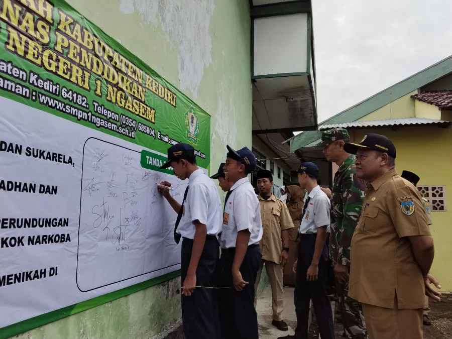 275 Ribu Pelajar di Kabupaten Kediri Ikrar Cegah Kekerasan dan Ramadan-Idul Fitri Tanpa Petasan
