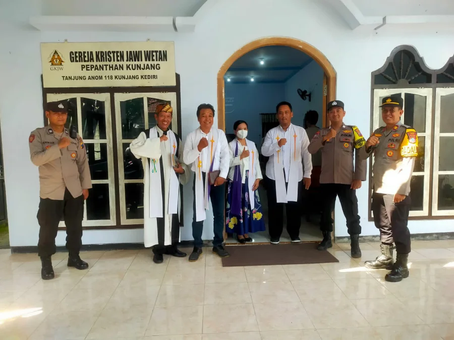 Polres Kediri Perketat Pengamanan, Ibadah Paskah 2026