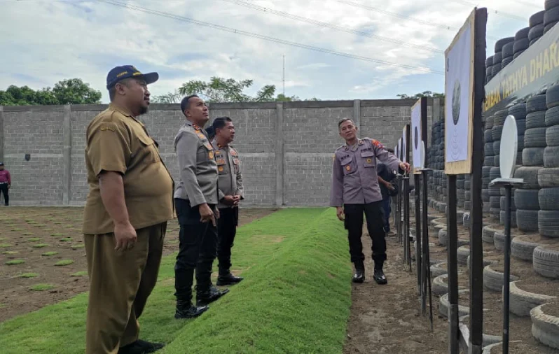 Tingkatkan Profesionalisme Personel, Polres Kediri Resmikan Lapangan Tembak Tathya Daraka