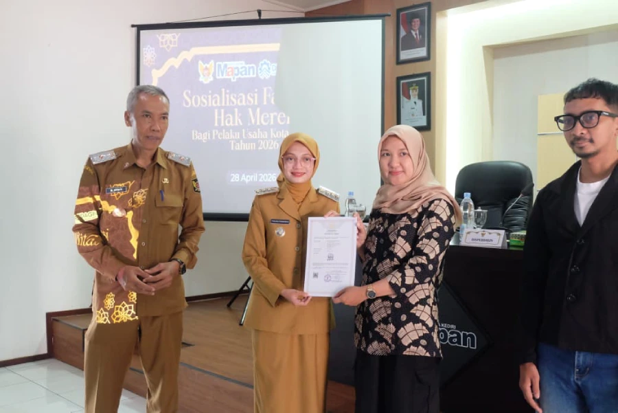 Dorong Daya Saing UMKM, Pemkot Kediri Fasilitasi Pendaftaran Merek 2026
