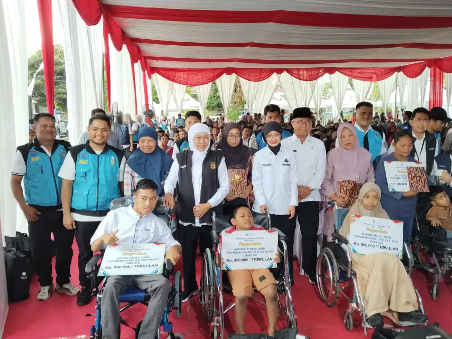 Kediri Jadi Kota Pertama Sapa Bansos 2026, Khofifah Tekankan Peran Pilar Sosial