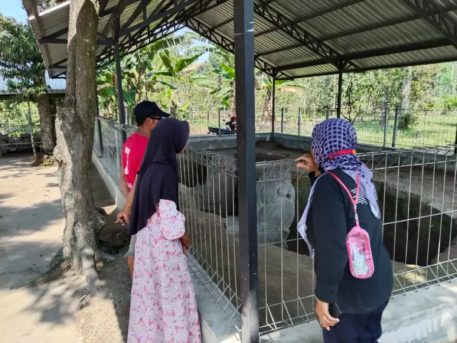 Makara Raksasa di Situs Adan-adan Kediri Picu Dugaan Adanya Candi Buddha Raksasa