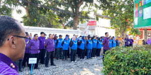 Apel Bersama dipimpin Wali Kota Kediri Vinanda Prameswati di Kecamatan Pesantren Kota Kediri.