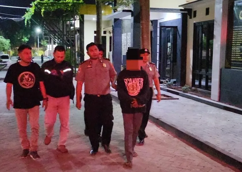 Yakuza Manages Kediri Dampingi Korban, Terduga Pelaku Kekerasan Seksual Anak Diserahkan ke Polres Kediri