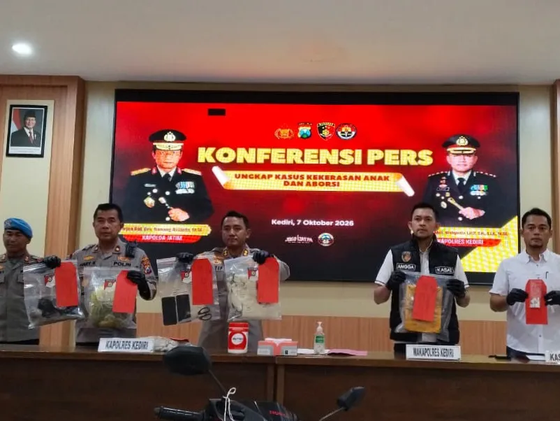 Polres Kediri Ungkap Kasus Aborsi di Bulupasar, 2 Pasangan Kekasih Ditetapkan Tersangka