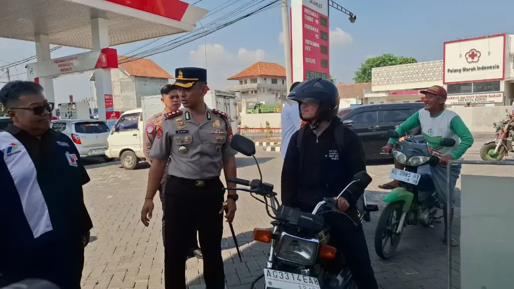 Polres Kediri Kota Temukan Dua SPBU Kehabisan Stok Pertalite
