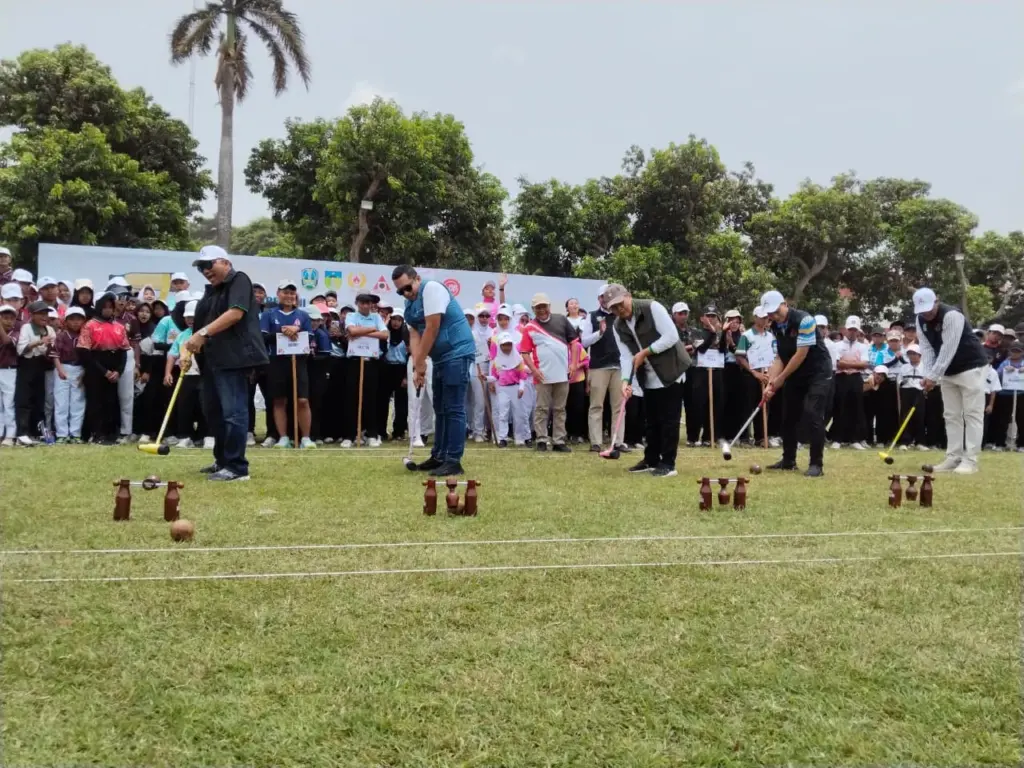 Ratusan Atlet dari 21 Daerah Ramaikan Kejurprov Woodball Jatim di Kabupaten Kediri